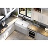 Anzzi Roine 30" White Reversible Apron Front Solid Surface Kitchen Sink K-AZ225-1A
